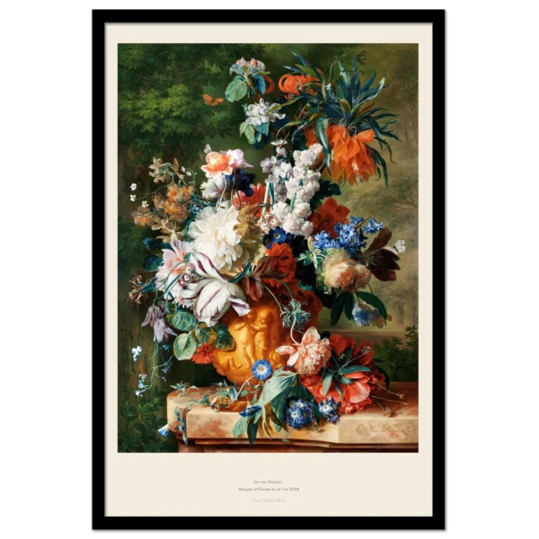 Xeuxis Edition of Jan van Huysums Bouquet of flowers in an urn