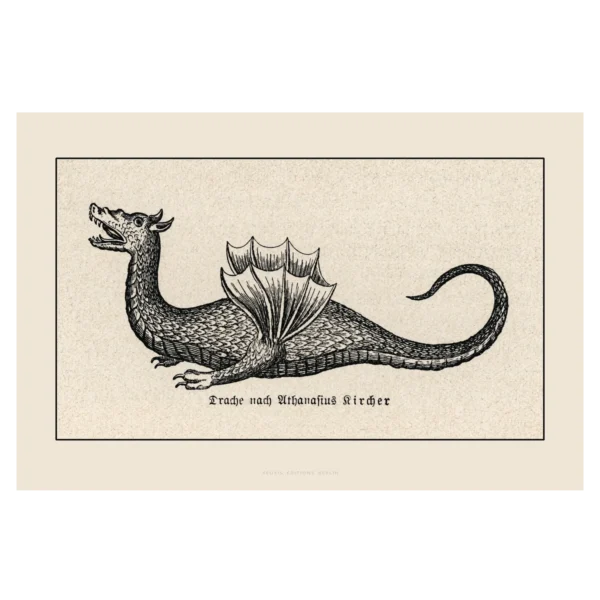 XC045 drache nach athanasius kircher