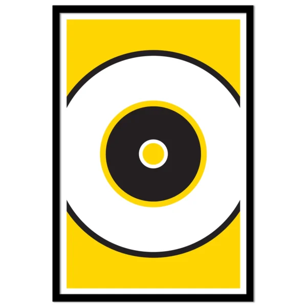 Op-Art #01 <br>Circle (Black/White/Yellow)