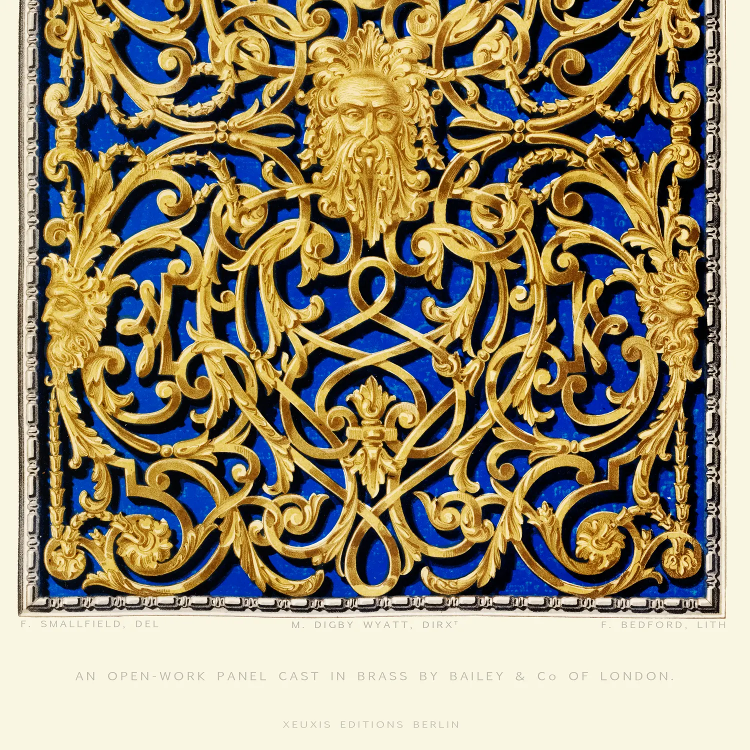 An open-work Panel Cast in Brass by Bailey & Co of London - Image 3