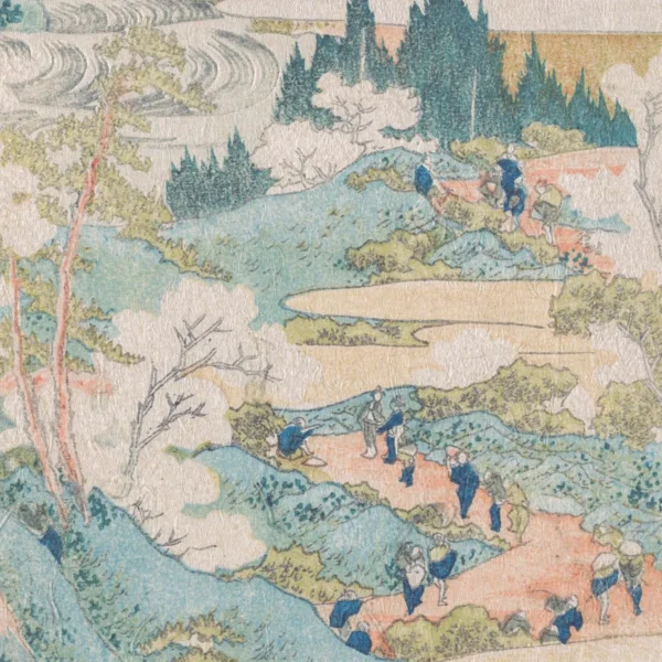 XC071x hokusai Flowering Cherry Trees Along the Yoshino River