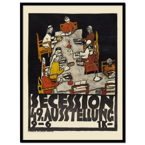 Xeuxis Edition: Schiele, Exhibition poster for the 49th Secession exhibition