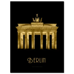 Charles Bach für Xeuxis Editions Berlin: Goldenes Brandenburger Tor