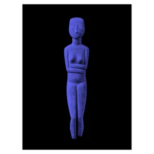 Charles Bach: Blue Ancient Cycladic Idol