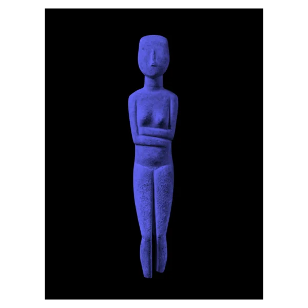 Charles Bach: Blue Ancient Cycladic Idol