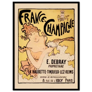 French vintage Champagne advert