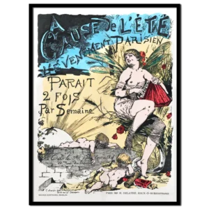 French Vintage Poster by Adolphe Willette, 1881